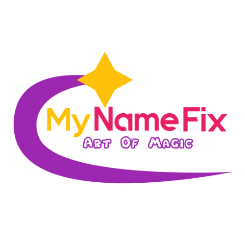 crescent moon star purple violet yellow color logo with tad line as art of magic