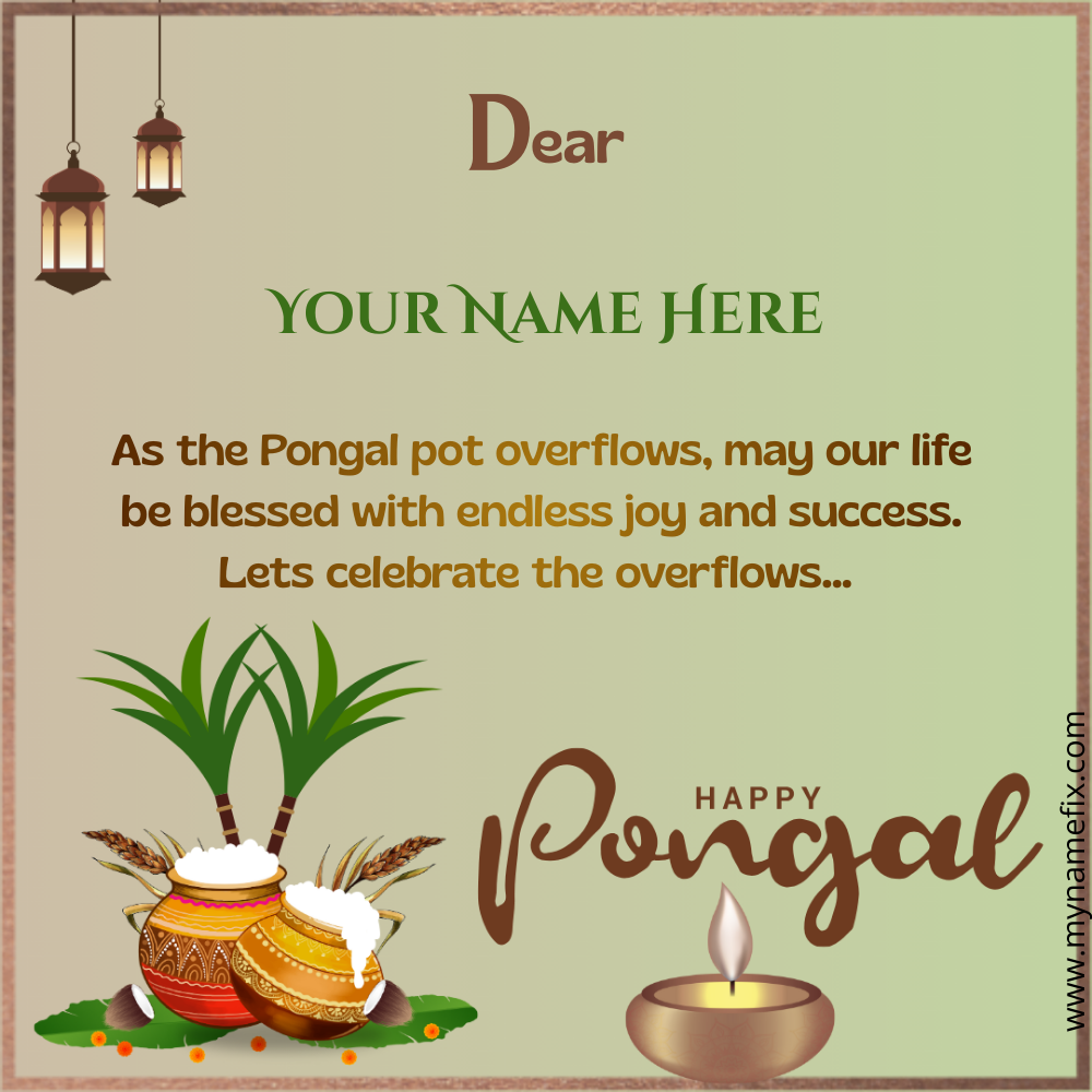 Pongal Wish Art