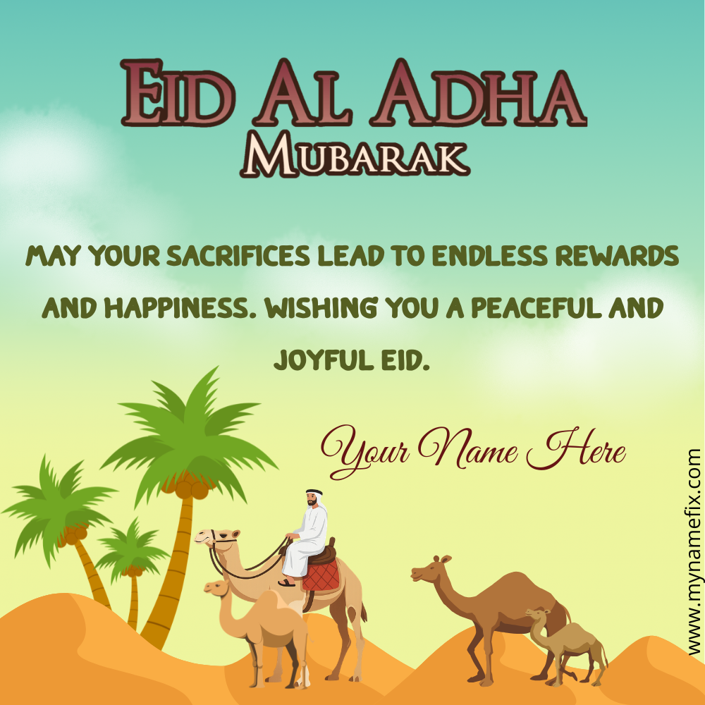Eid Al-Adha Wish Art