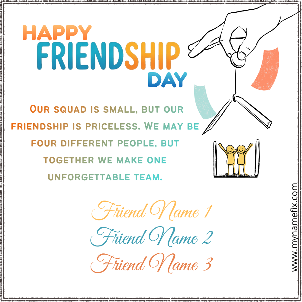 Friendship Day Wish Art