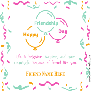 Friendship Day Wish Art