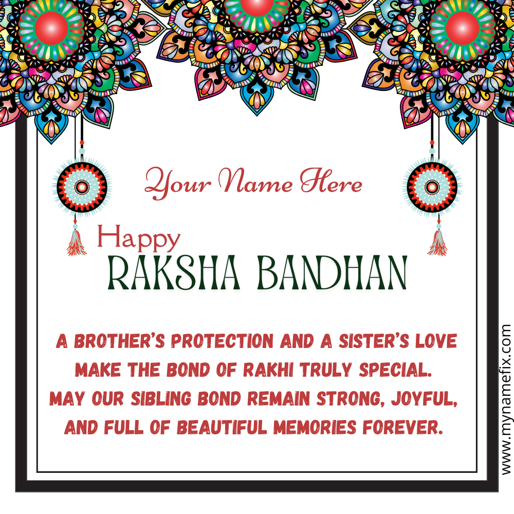 Raksha Bandhan Wish Art