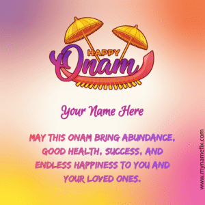 Onam Wish Template
