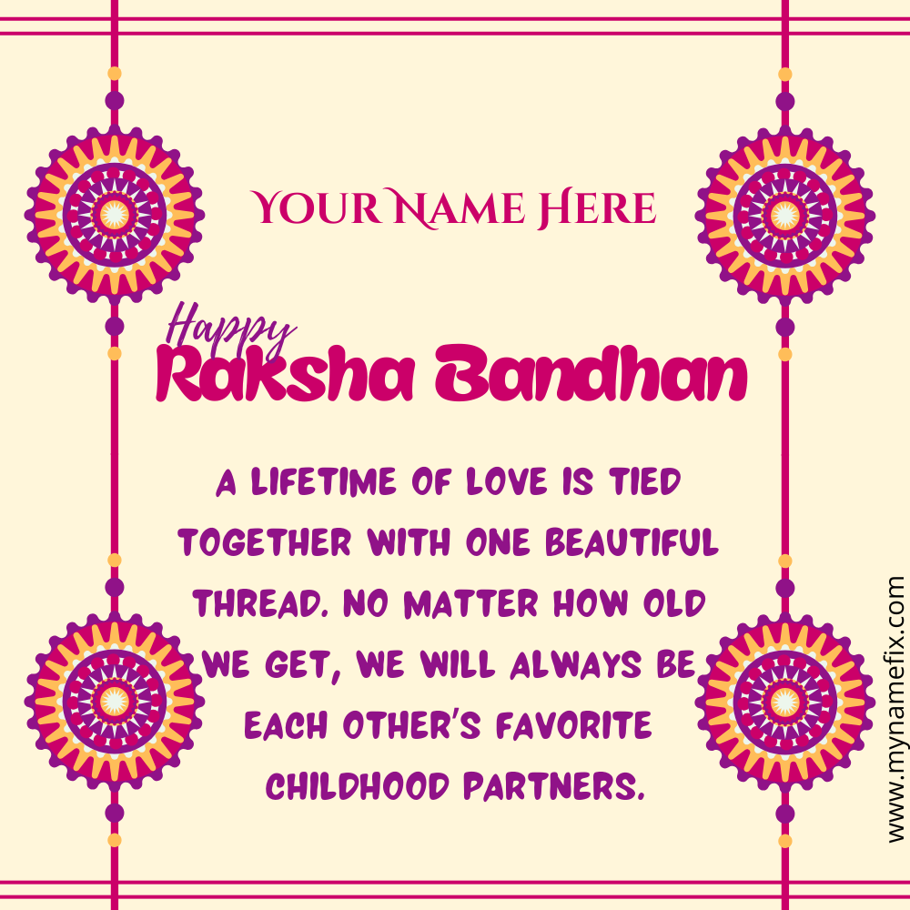 Raksha Bandhan Wish Art