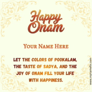 Onam Wish Template