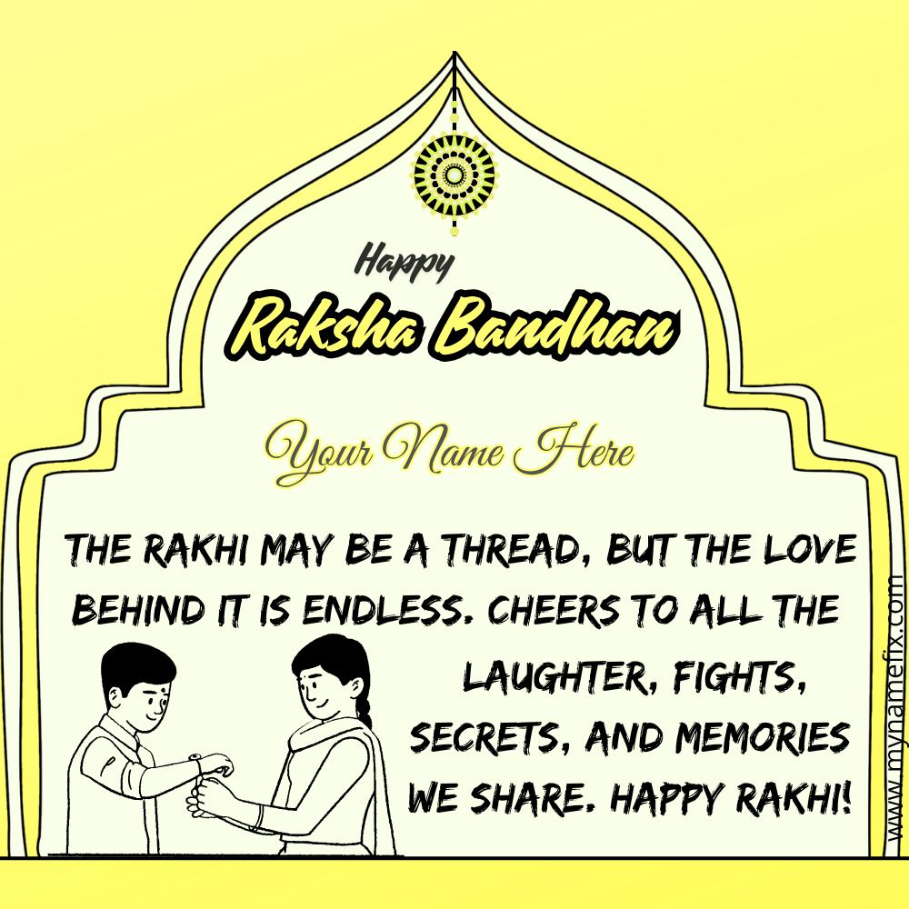 Raksha Bandhan Wish Art