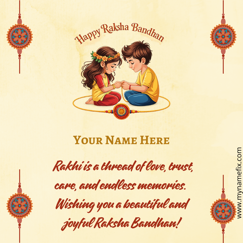 Raksha Bandhan Wish Art