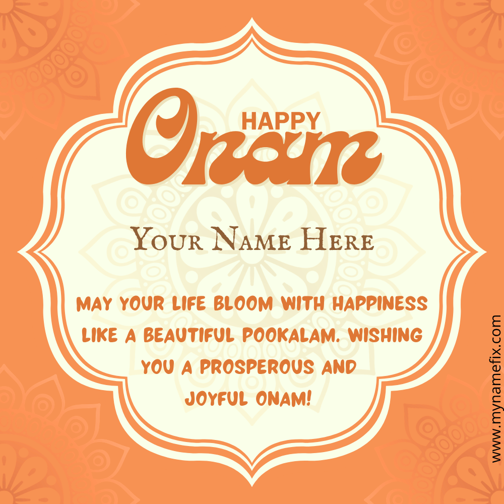 Onam Wish Template
